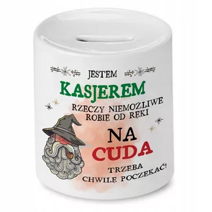 Skarbonka Dla Kasjera na Urodziny na Prezent z Nadrukiem ze Zdjęciem - Skarbonki - miniaturka - grafika 1