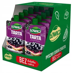 Łowicz Deser ryżowo-owocowy a'la tarta porzeczkowa 100 g x 12 sztuk - Koncentraty warzywne, przeciery - miniaturka - grafika 1