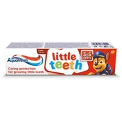 Pasty do zębów - Aquafresh, Pasta do zębów, little teeth Paw Patrol 3-5 lat, 75 ml - miniaturka - grafika 1