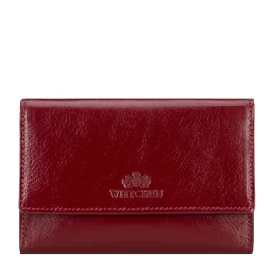 Damski portfel z gładkiej skóry duży czerwony - Portfele Damski portfel z gładkiej skóry duży czerwony - Portfele - miniaturka - grafika 1