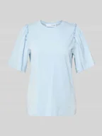 Koszulki i topy damskie - T-shirt z marszczeniami model ‘PENELOPE’ - miniaturka - grafika 1