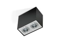 Lampy sufitowe - Azzardo ELOY 2 GM4204 BK/ALU LAMPA NATYNKOWA Aluminium/ CZARNY - miniaturka - grafika 1