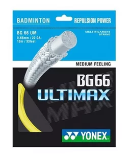 Naciąg Do Badmintona Yonex Bg 66 Ultimax Żółty 10 M - Badminton - miniaturka - grafika 1