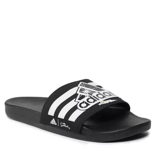 Klapki i japonki damskie - Adidas Klapki adilette Comfort GV7349 Czarny - grafika 1