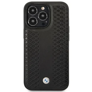 Etui BMW BMHMP14X22RFGK iPhone 14 Pro Max 6,7" czarny/black Leather Diamond Pattern MagSafe - Etui i futerały do telefonów - miniaturka - grafika 3