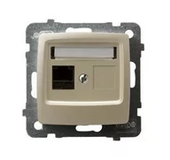Gniazdka elektryczne - Ospel elektro Gniazdo Komputer Pojedyncze kat. 5e, KRONE - Karo GPK-1S/K/M/42 - miniaturka - grafika 1