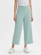 Spodnie damskie - OPUS Kuloty w kolorze miętowym - miniaturka - grafika 1