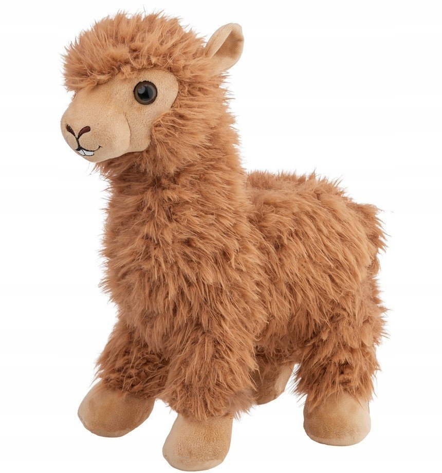 Maskotka Alpaka Brązowa Lama - 30cm
