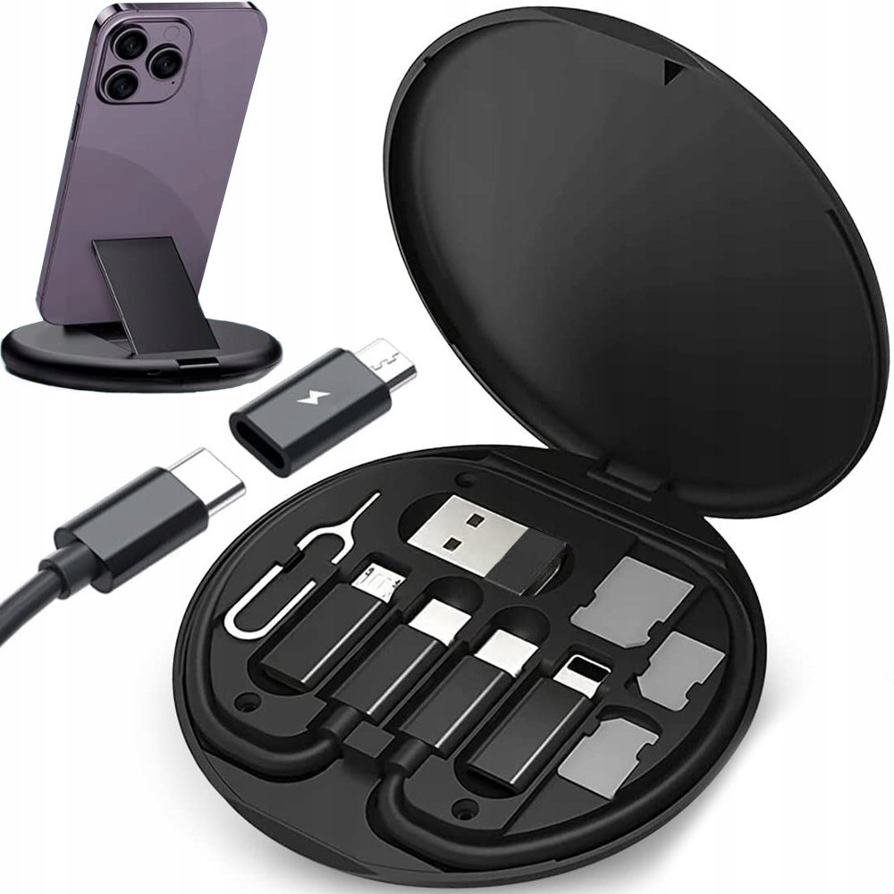 Zestaw Adapterów Przejściówek Usb Kabel Type C 5W1 Micro Lighting 60W