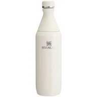 Butelki termiczne - Stanley All Day Slim Butelka Na Wodę Kremowa 0,6l - miniaturka - grafika 1