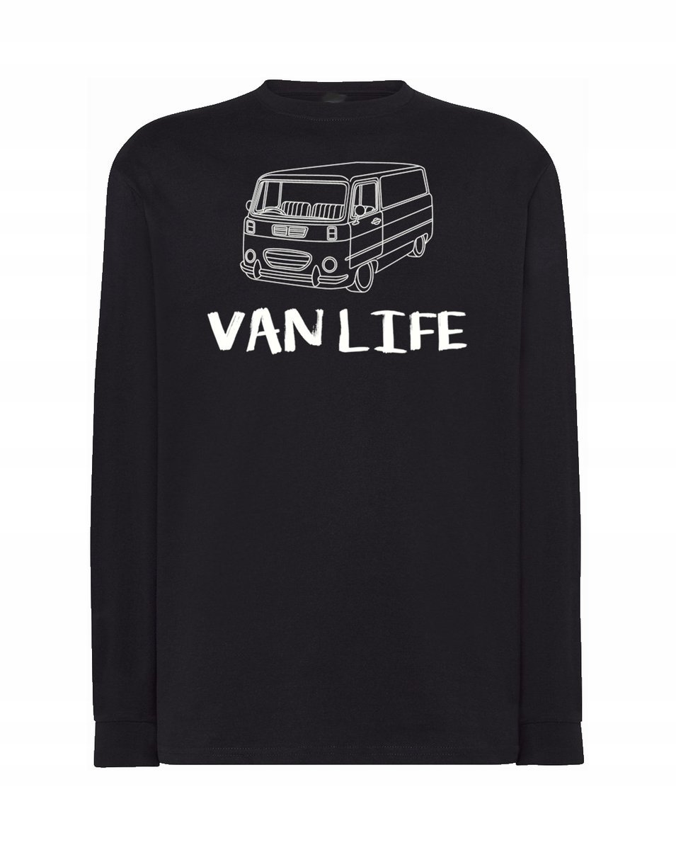 Longsleeve męski FAJNY nadruk VAN Van Life r.XXL