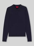 Swetry męskie - Koszulka polo o kroju slim fit z mieszanki wiskozy - miniaturka - grafika 1