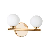 Lampy ścienne - Lumina Deco Lampa Ścienna Kinkiet Nowoczesny Złoty Marsiada W2 - miniaturka - grafika 1