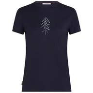 Koszulki sportowe damskie - Koszulka damska Icebreaker W Merino 150 Tech Lite SS Tee Lancewood Rozmiar: L / Kolor: ciemnoniebieski - miniaturka - grafika 1