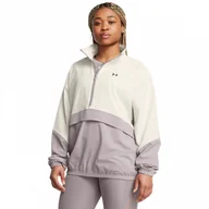 Kurtki damskie - Damska kurtka treningowa Under Armour Armoursport Anorak - beżowa - miniaturka - grafika 1