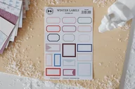 Scrapbooking - Naklejki kolorowe Winter labels - miniaturka - grafika 1