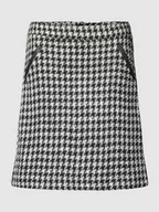 Spódnice - Spódnica mini ze wzorem w pepitkę - miniaturka - grafika 1