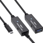 Kable komputerowe i do monitorów - InLine InLine® USB 3.2 Gen.1 active extension, USB-C male to USB-A female, 10m - miniaturka - grafika 1