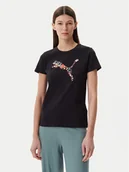 Koszulki i topy damskie - Puma T-Shirt Floral Cat 685081 Czarny Regular Fit - miniaturka - grafika 1