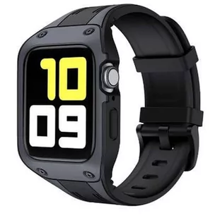 2W1 Opaska Pasek + Etui Pancerne Shock-Resistant Apple Watch 4/5/6/Se 44Mm Szare - Akcesoria do smartwatchy - miniaturka - grafika 1