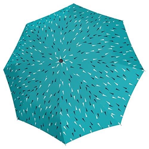 Knirps Parasol kieszonkowy A.200 Medium Duomatic, kompaktowy, odporny na burzę, przetestowany w tunelu aerodynamicznym, Ciesz się miętą, One Size, Nowoczesny