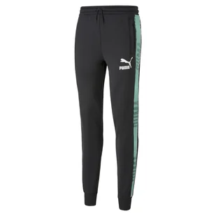 Męskie Spodnie PUMA T7 SPORT TRACK PANTS PT 53962951 – Czarny - Spodnie męskie - miniaturka - grafika 1