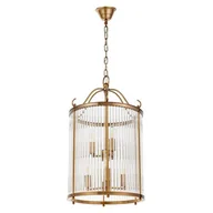 Lampy sufitowe - Lumina Deco Deco LAMPA WISZĄCA LOFT MOSIĘŻNA BOSTON W6 LDP 1235-6 (MD) - miniaturka - grafika 1