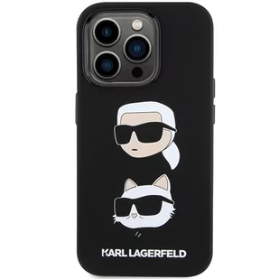 Karl Lagerfeld KLHCP15LSDHKCNK iPhone 15 Pro 6.1" czarny/black Silicone Karl&Choupette Head - Etui i futerały do telefonów - miniaturka - grafika 2