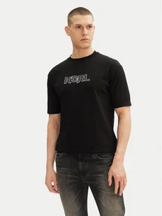 KARL LAGERFELD T-Shirt 755156 552235 Czarny Regular Fit - Koszulki męskie - miniaturka - grafika 1
