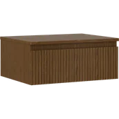 Szafki łazienkowe - Mexen Rivel szafka łazienkowa podumywalkowa 60 cm z blatem, 1 szuflada, ryflowana , orzech - 91A20-06023-1-BFC86 - miniaturka - grafika 1