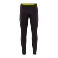 Spodnie sportowe męskie - Męskie Legginsy CRAFT ADV ESSENCE ZIP TIGHTS 2 M 1914113-999000 – Czarny - miniaturka - grafika 1