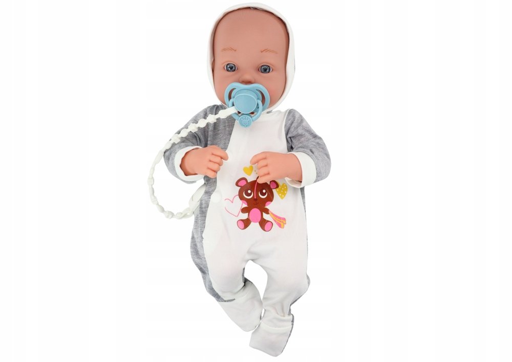 Zestaw Lalka Bobas Dziecko Niemowlak Niemowlę Kocyk Body