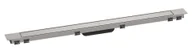 Odpływy liniowe - Hansgrohe RainDrain Match Plus - Element zewnętrzny odpływu liniowego 100 cm, z rusztem, stal szlachetna szczotkowana 56217800 - miniaturka - grafika 1