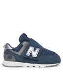 Buty dla chłopców - New Balance Sneakersy I5742MJ Granatowy - miniaturka - grafika 1