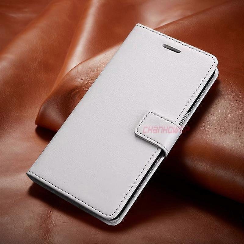 Magnetyczne skórzane etui z klapką do Samsung Galaxy A51 A71 A81A70 A50 A30 A40 A20 A10 A20E Etui na portfel biały Samsung Galaxy A10S