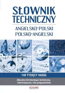 Edgard Słownik techniczny ang-pol pol-ang - Patryk Łapiński - Słowniki języków obcych - miniaturka - grafika 1