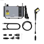 Myjki ciśnieniowe - Baseus F1 przenośna myjka ciśnieniowa pobierająca wodę z dowolnego źrodła (zestaw M) szary (CRXCJ-B0A) - miniaturka - grafika 1