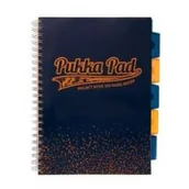 Szkolne artykuły papiernicze - Pukka Pad Kołozeszyt A4/100k kratka oprawa twarda Prze Blu Gr - miniaturka - grafika 1
