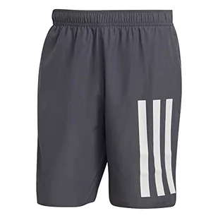 adidas, Klasyczna długość 3 paski, kostium kąpielowy, szaro-biały, XL, męski - Kąpielówki męskie - miniaturka - grafika 1