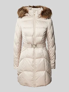 Płaszcz pikowany z obszyciem ze sztucznego futra model ‘NEW OLGA’ - Płaszcze męskie - miniaturka - grafika 1