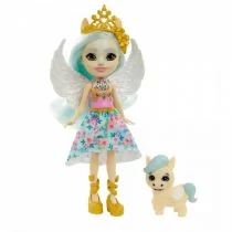 Mattel Enchantimals Lalka Paolina Pegasus i pegaz Wingley GYJ03 GYJ03 FNH22 - Lalki dla dziewczynek - miniaturka - grafika 1