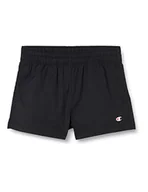 Spodenki damskie - Champion Unisex dziecięce szorty Legacy American Classics Popeline Stretch Cotton Shorts, czarny, 3-4 Lat - miniaturka - grafika 1