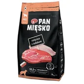 Sucha karma dla psów - Pan Mięsko Cielęcina z Indykiem M 9kg - miniaturka - grafika 1