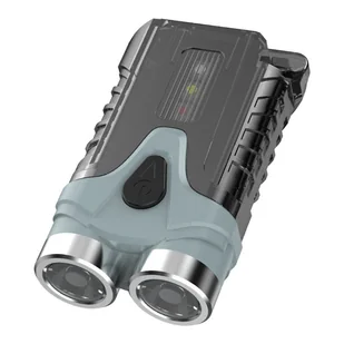 Kompaktowy rozmiar, latarka z podwójnym światłem, ładowana przez USB, wysoka jasność, brelok do kluczy, przenośne światło kempingowe na zewnątrz - Latarki - miniaturka - grafika 1