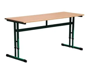 Ławka szkolna Reks dwuosobowa Nr 2,3,4,5,6,7, Z reg. wys. 2-4, 4-6 - Meble do szkół i przedszkoli - miniaturka - grafika 1