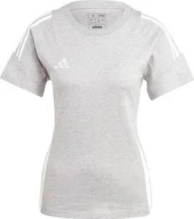 Adidas Koszulka damska adidas Tiro 24 Sweat Tee szara IR9355 S - Koszulki i topy damskie - miniaturka - grafika 1