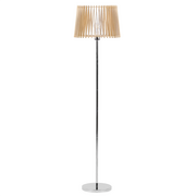 Lampy stojące - Beliani Lampa podłogowa Lampa podłogowa jasne drewno FORGE 230321 - miniaturka - grafika 1