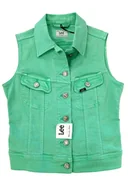 Kurtki damskie - LEE SLEEVELESS RIDER SPRING GREEN BEZRĘKAWNIK DAMSKI - miniaturka - grafika 1