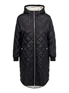 ONLY Carsandy Quilt Coat Cc OTW płaszcz damski, czarny, L duże rozmiary - Płaszcze damskie - miniaturka - grafika 1