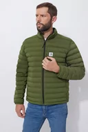 Kurtki i kamizelki sportowe męskie - Kurtka męska lekka ocieplana z powłoką przeciwdeszczową Carhartt Lightweight Durable Stretch GD3 Chive - miniaturka - grafika 1